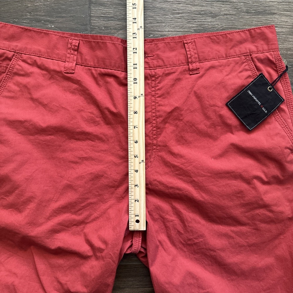 John Varvatos Men's 38 Everly Shorts Red 12" Inseam NWT - Picture 4 of 8